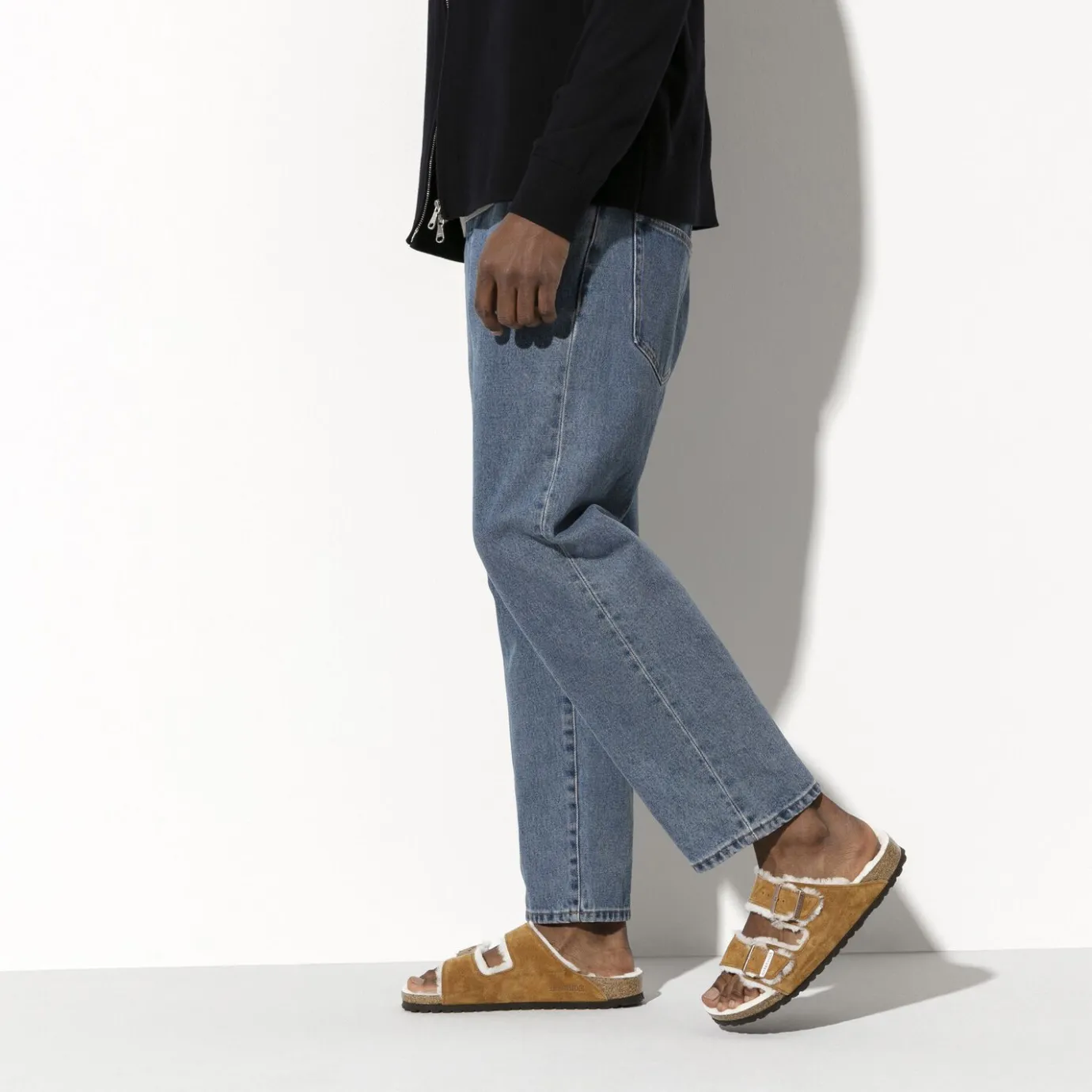 Birkenstock Two-Strap Sandals<Arizona Shearling Mink