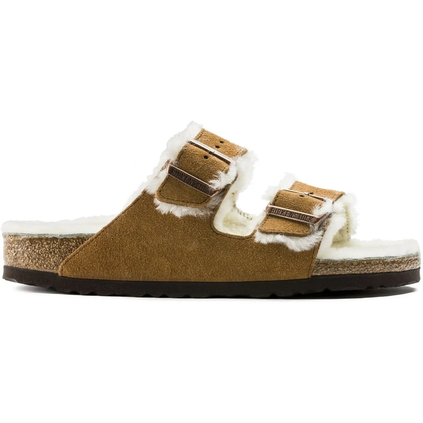 Birkenstock Two-Strap Sandals<Arizona Shearling Mink