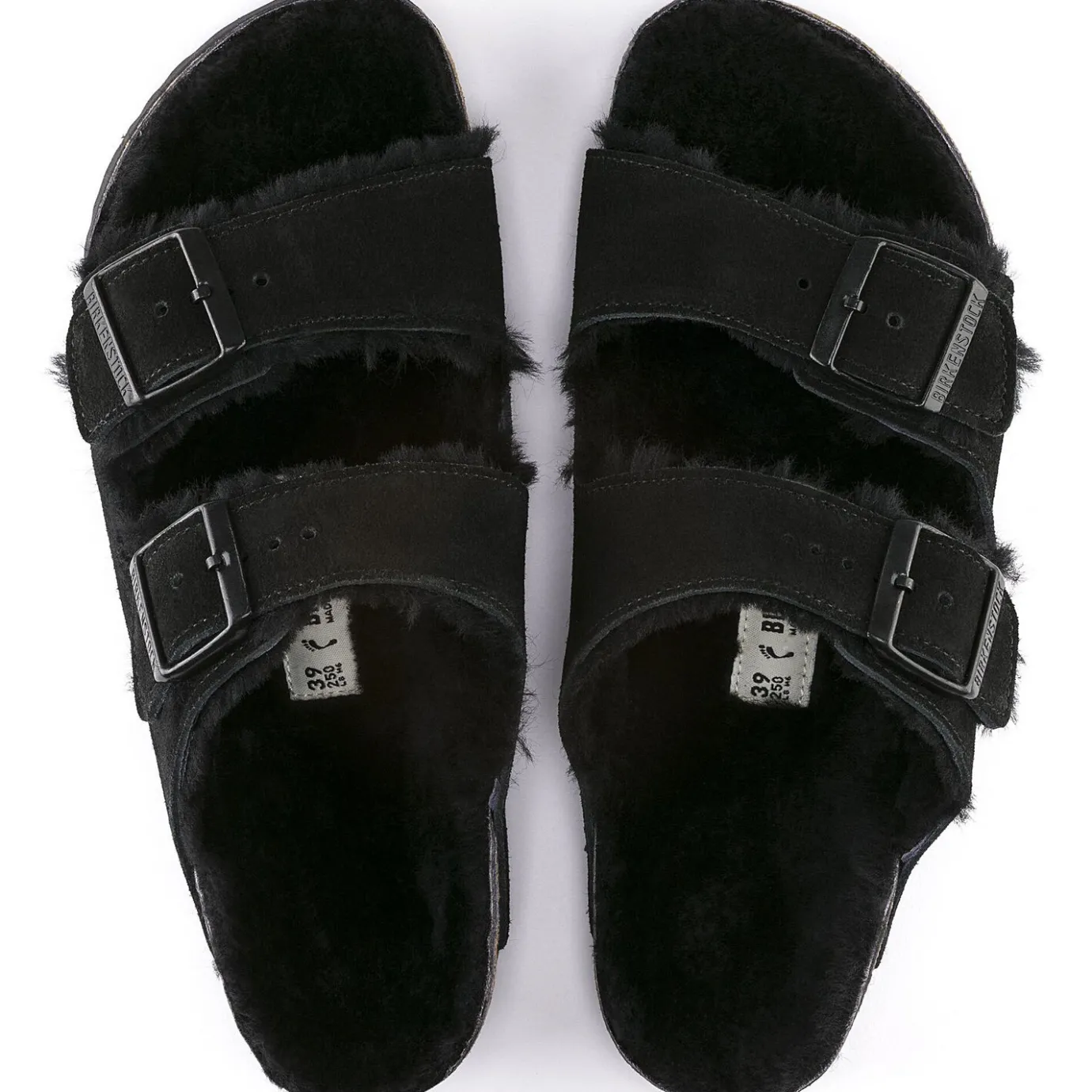 Birkenstock Two-Strap Sandals<Arizona Shearling Black