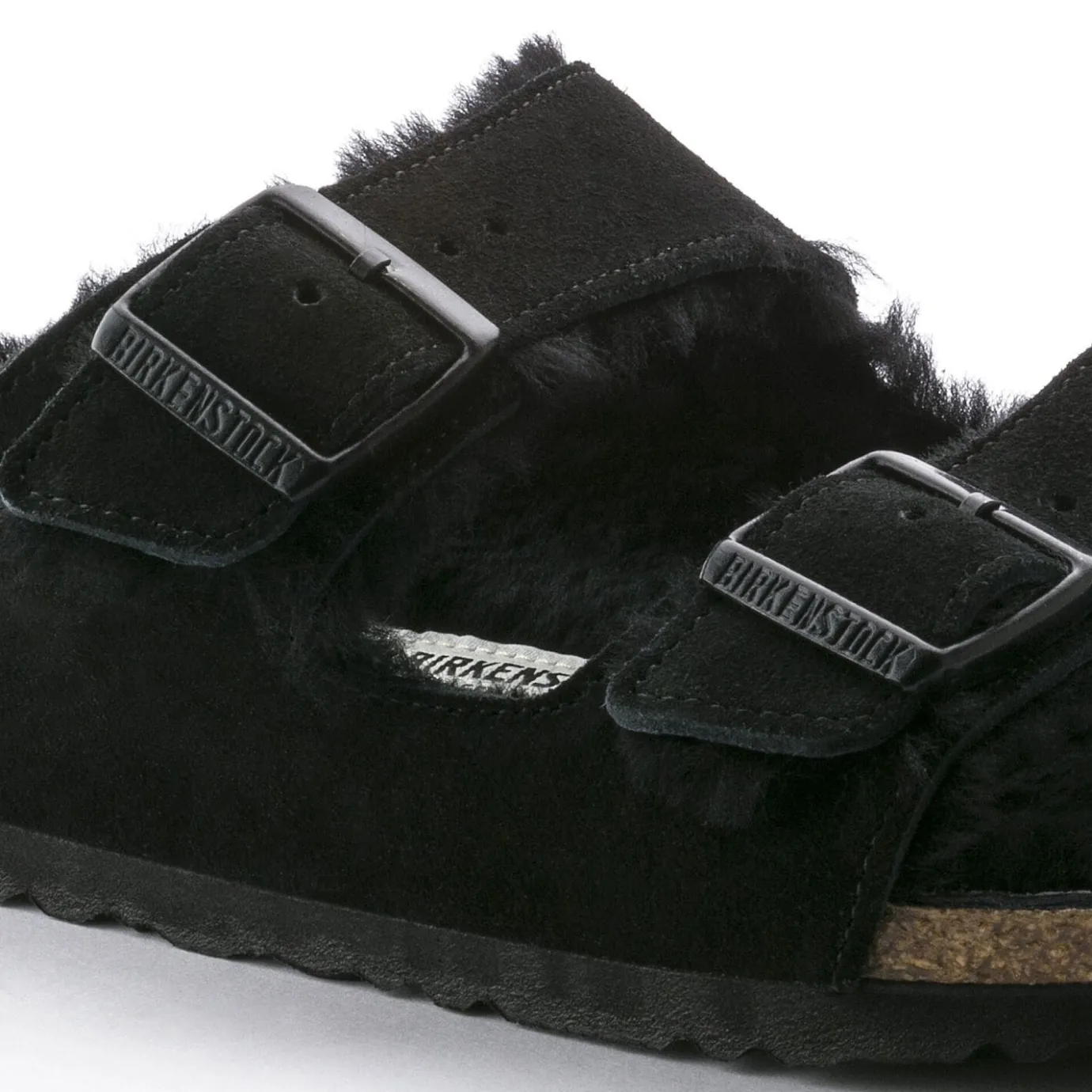 Birkenstock Two-Strap Sandals<Arizona Shearling Black