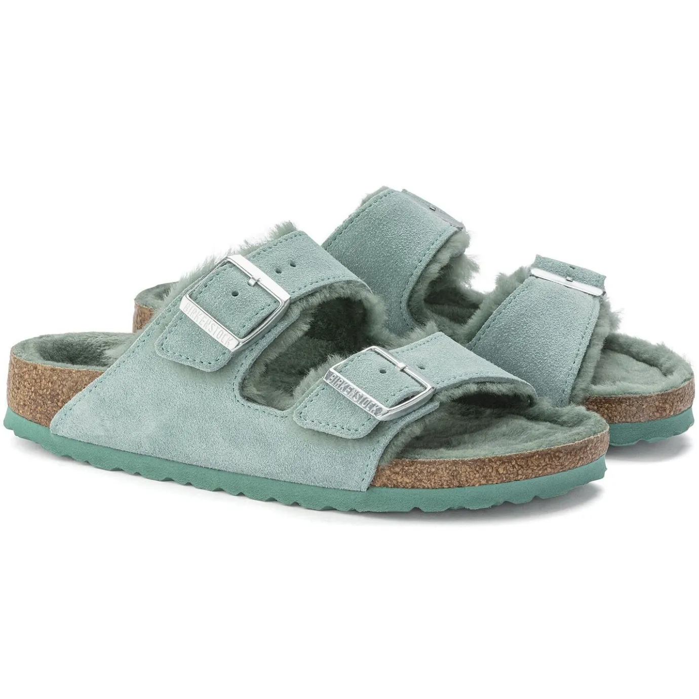 Birkenstock Two-Strap Sandals<Arizona Shearling Beryl