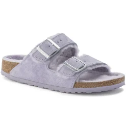 Birkenstock Two-Strap Sandals<Arizona Shearling Purple Fog