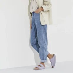 Birkenstock Two-Strap Sandals<Arizona Shearling Purple Fog