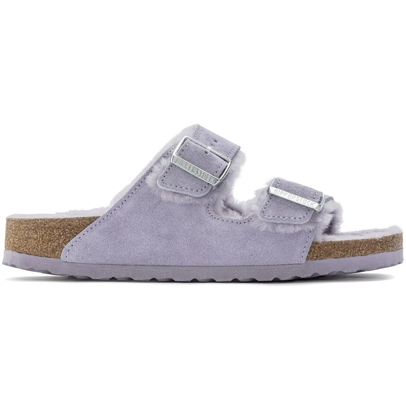 Birkenstock Two-Strap Sandals<Arizona Shearling Purple Fog