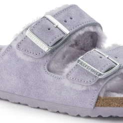 Birkenstock Two-Strap Sandals<Arizona Shearling Purple Fog