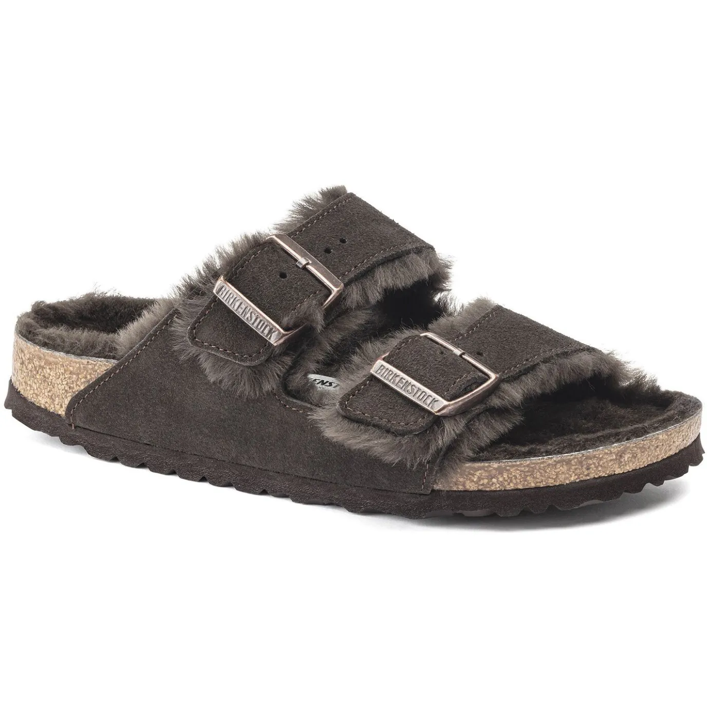 Birkenstock Two-Strap Sandals<Arizona Shearling Mocha