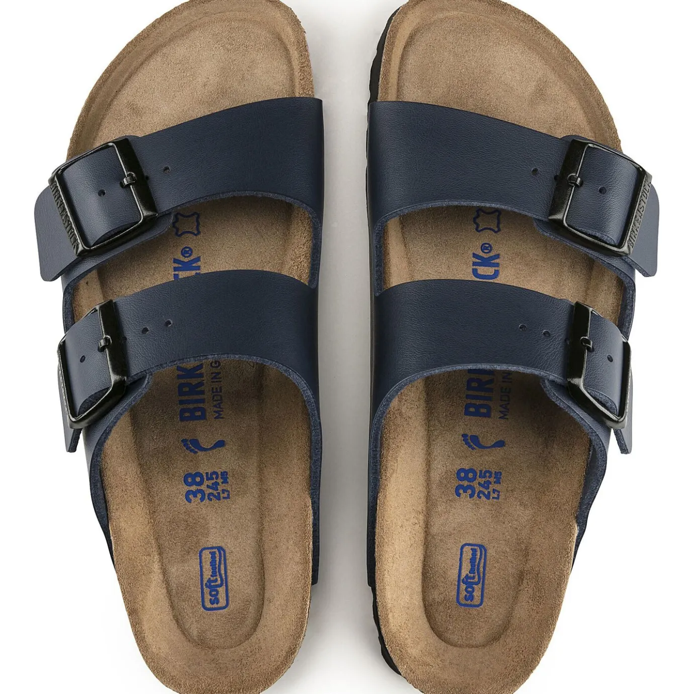 Birkenstock Two-Strap Sandals<Arizona Soft Footbed Blue