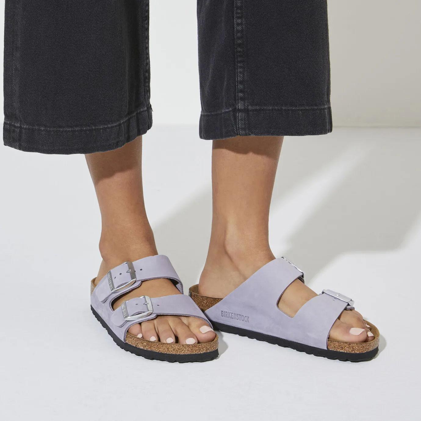 Birkenstock Two-Strap Sandals<Arizona Soft Footbed Purple Fog