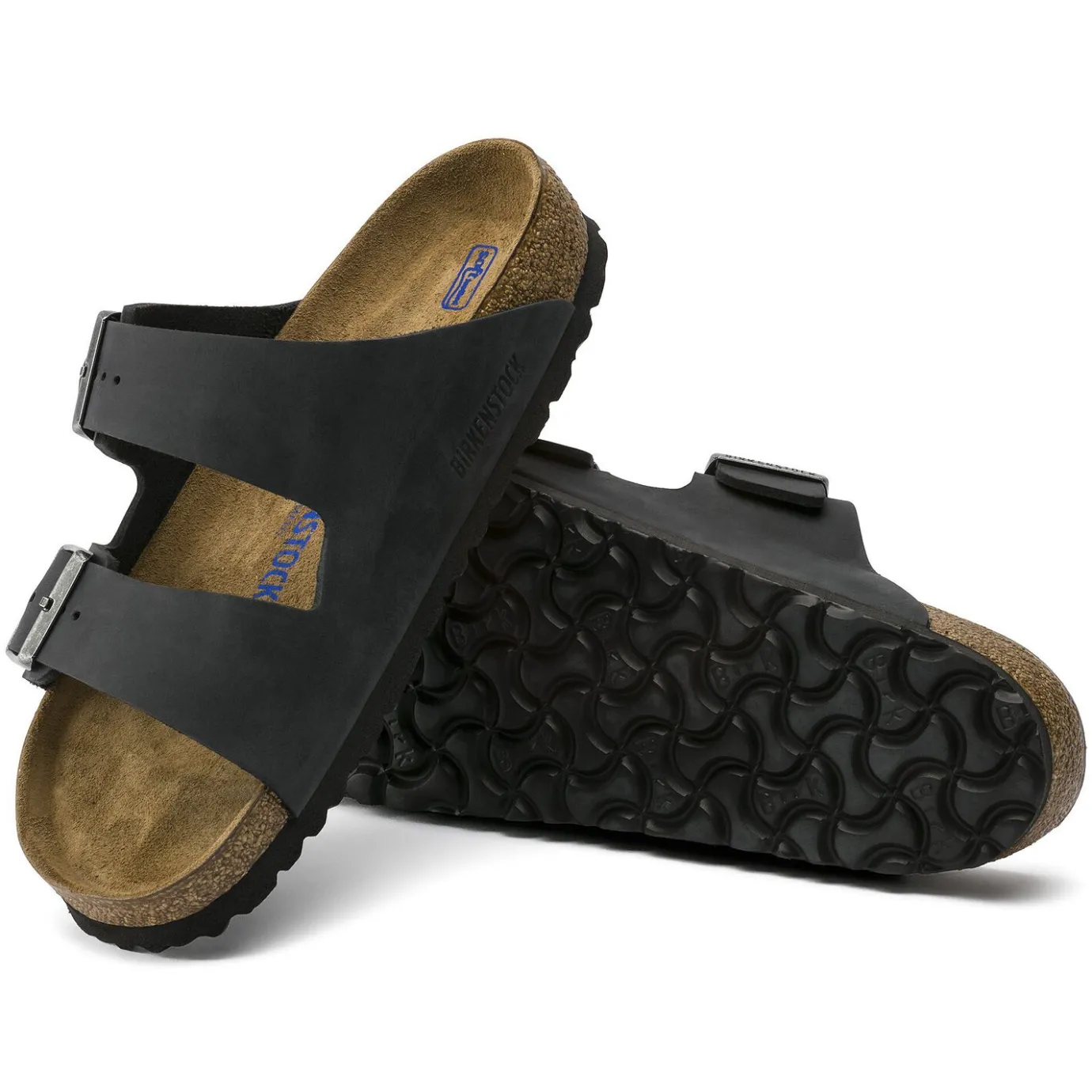 Birkenstock Two-Strap Sandals<Arizona Soft Footbed Black