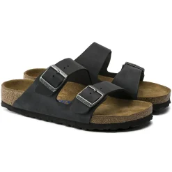 Birkenstock Two-Strap Sandals<Arizona Soft Footbed Black