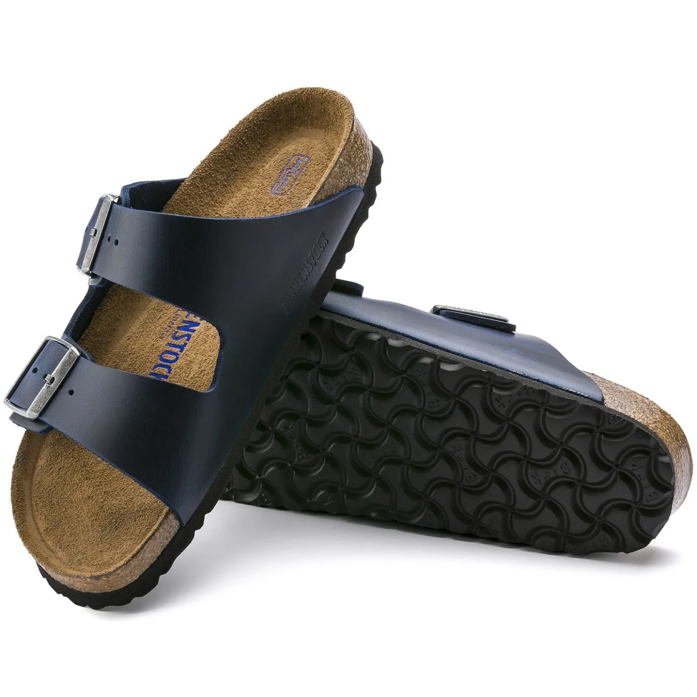Birkenstock Two-Strap Sandals<Arizona Soft Footbed Blue
