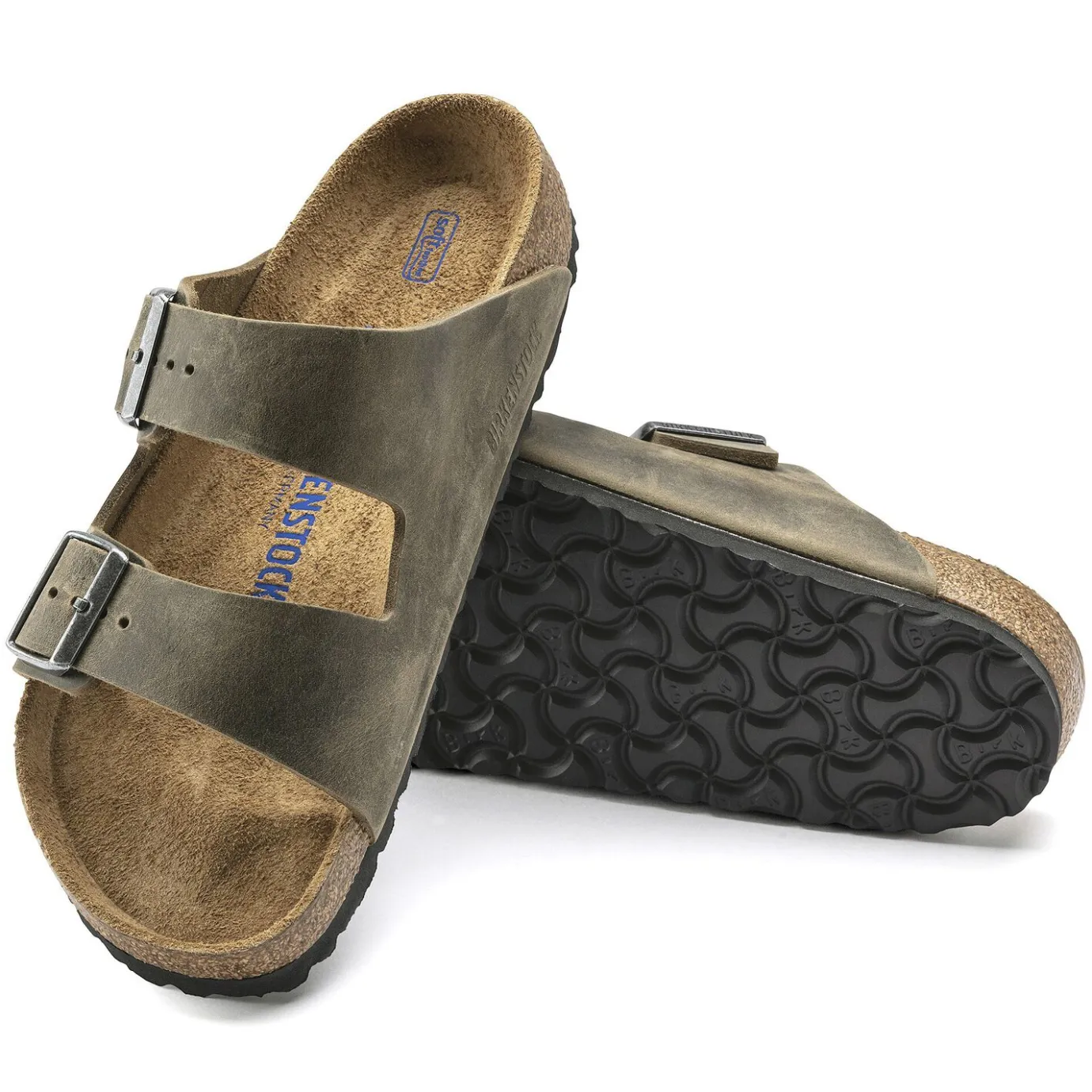 Birkenstock Two-Strap Sandals<Arizona Soft Footbed Faded Khaki