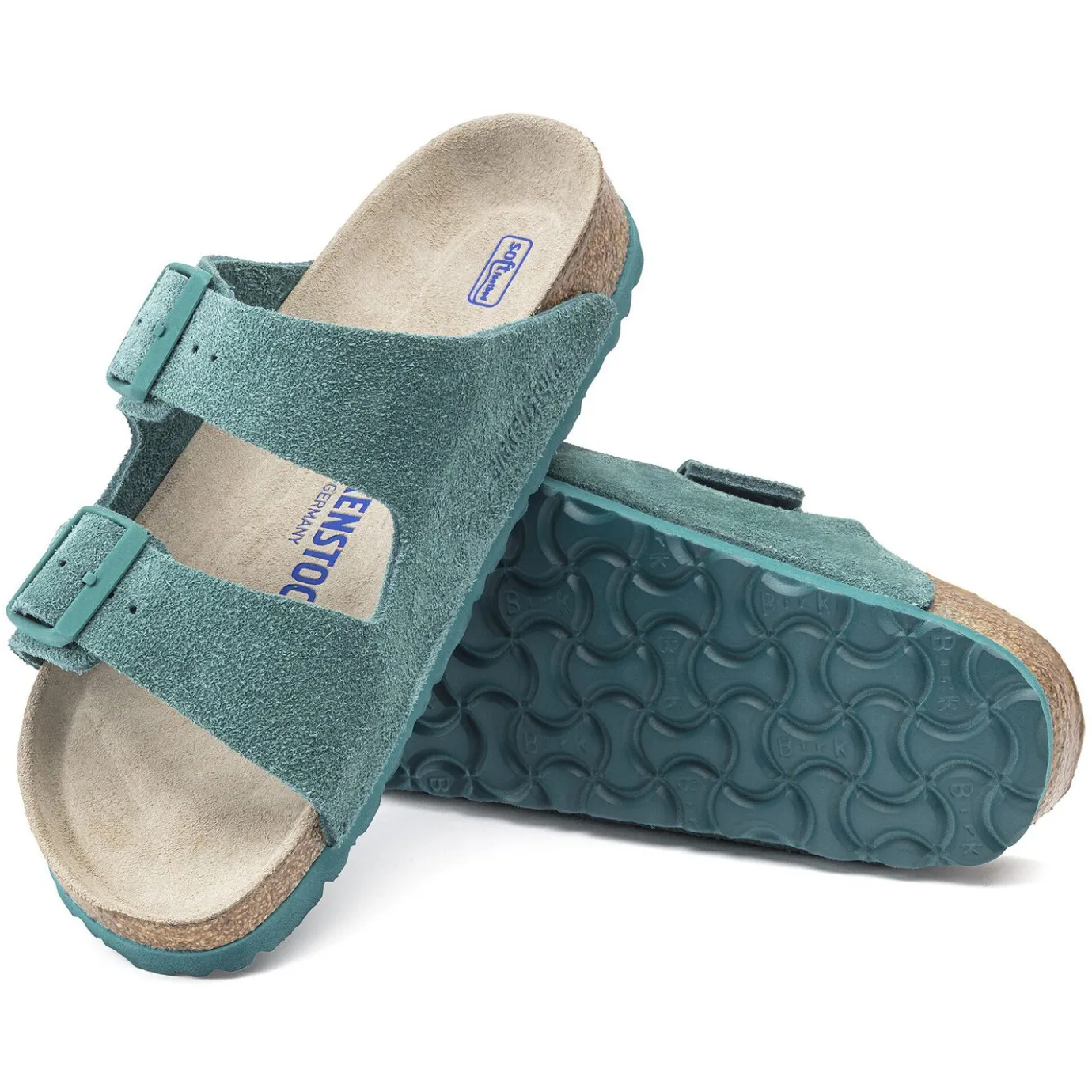 Birkenstock Two-Strap Sandals<Arizona Soft Footbed Dark Teal