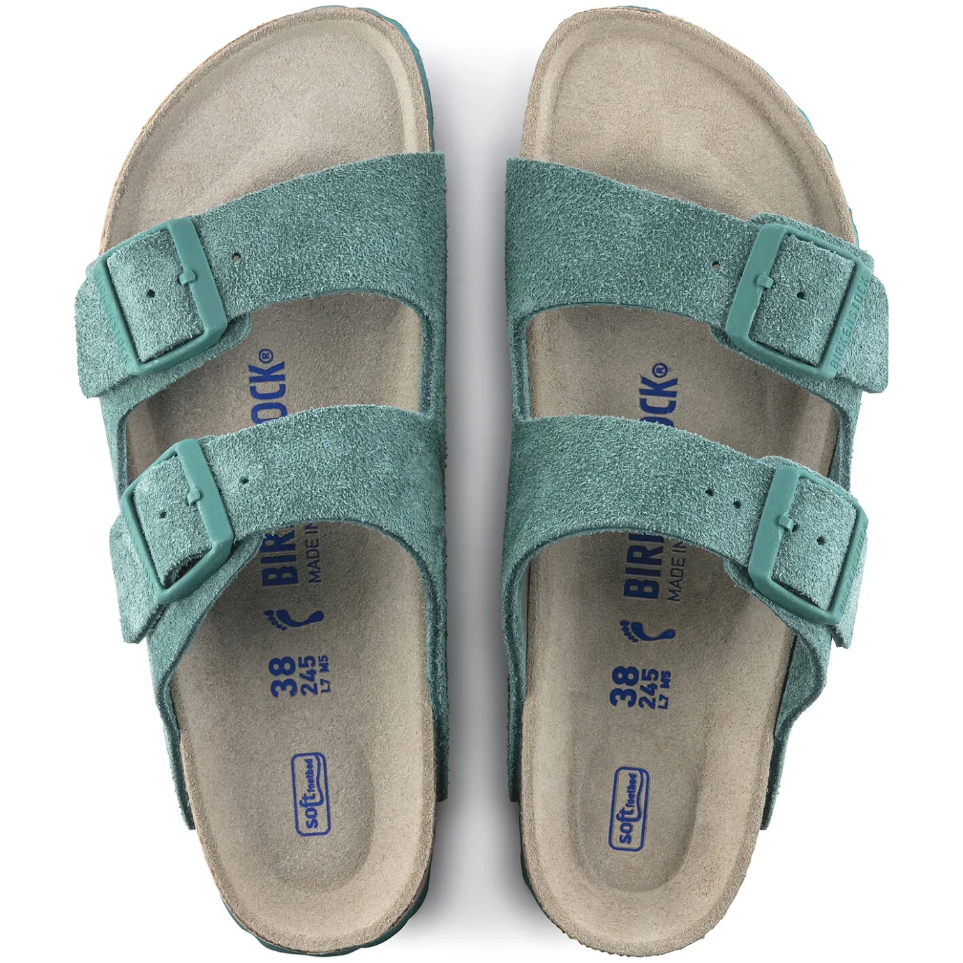 Birkenstock Two-Strap Sandals<Arizona Soft Footbed Dark Teal