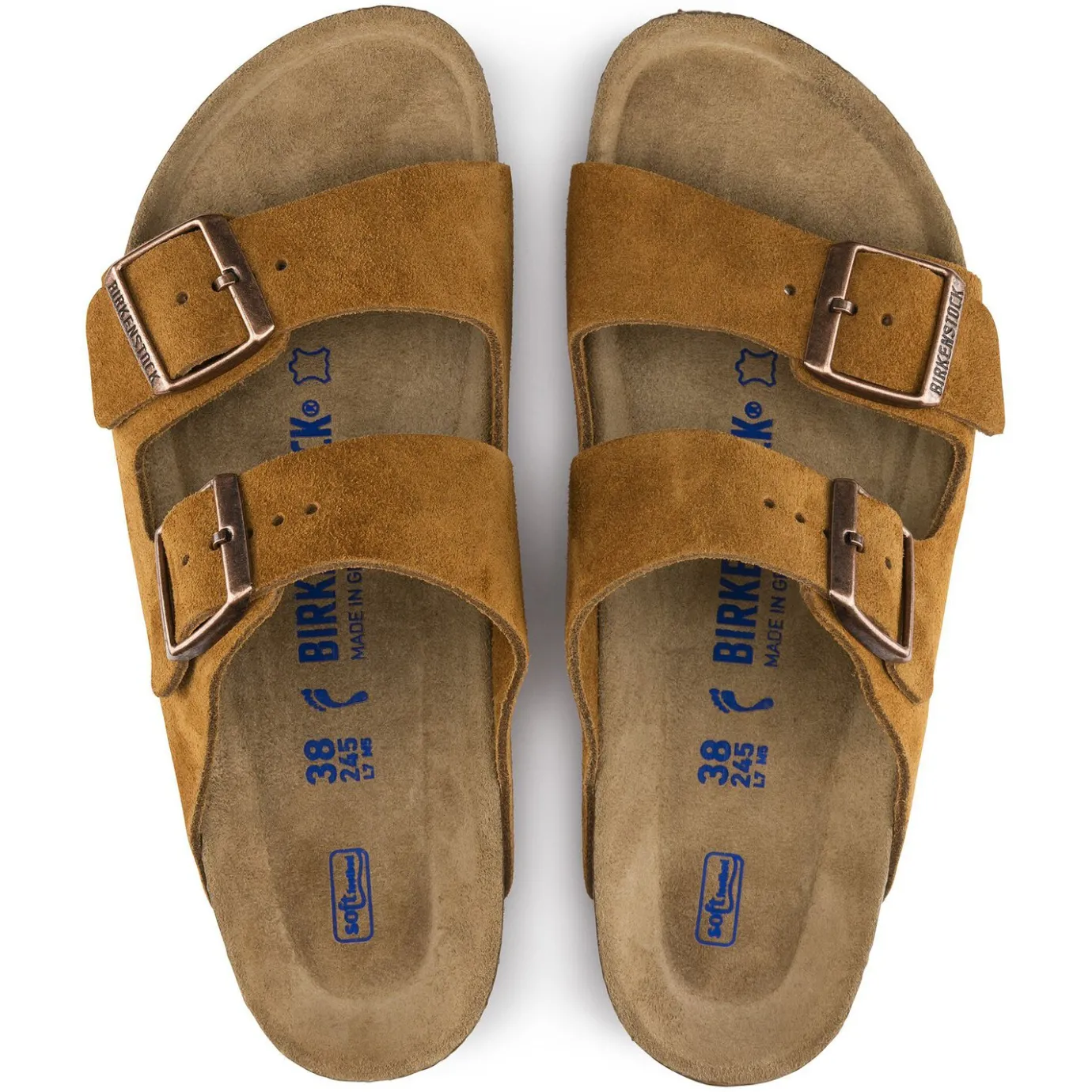Birkenstock Two-Strap Sandals<Arizona Soft Footbed Mink