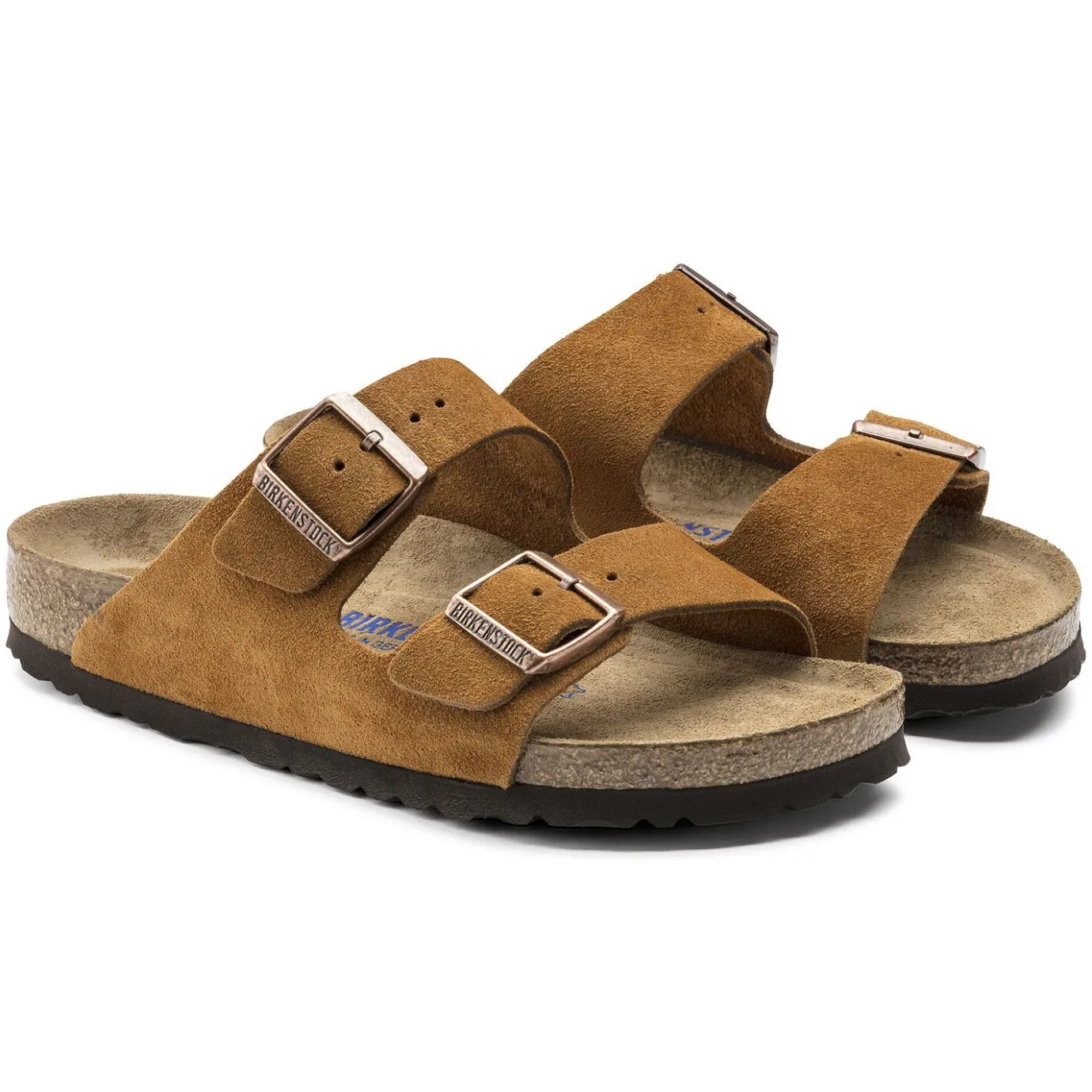 Birkenstock Two-Strap Sandals<Arizona Soft Footbed Mink