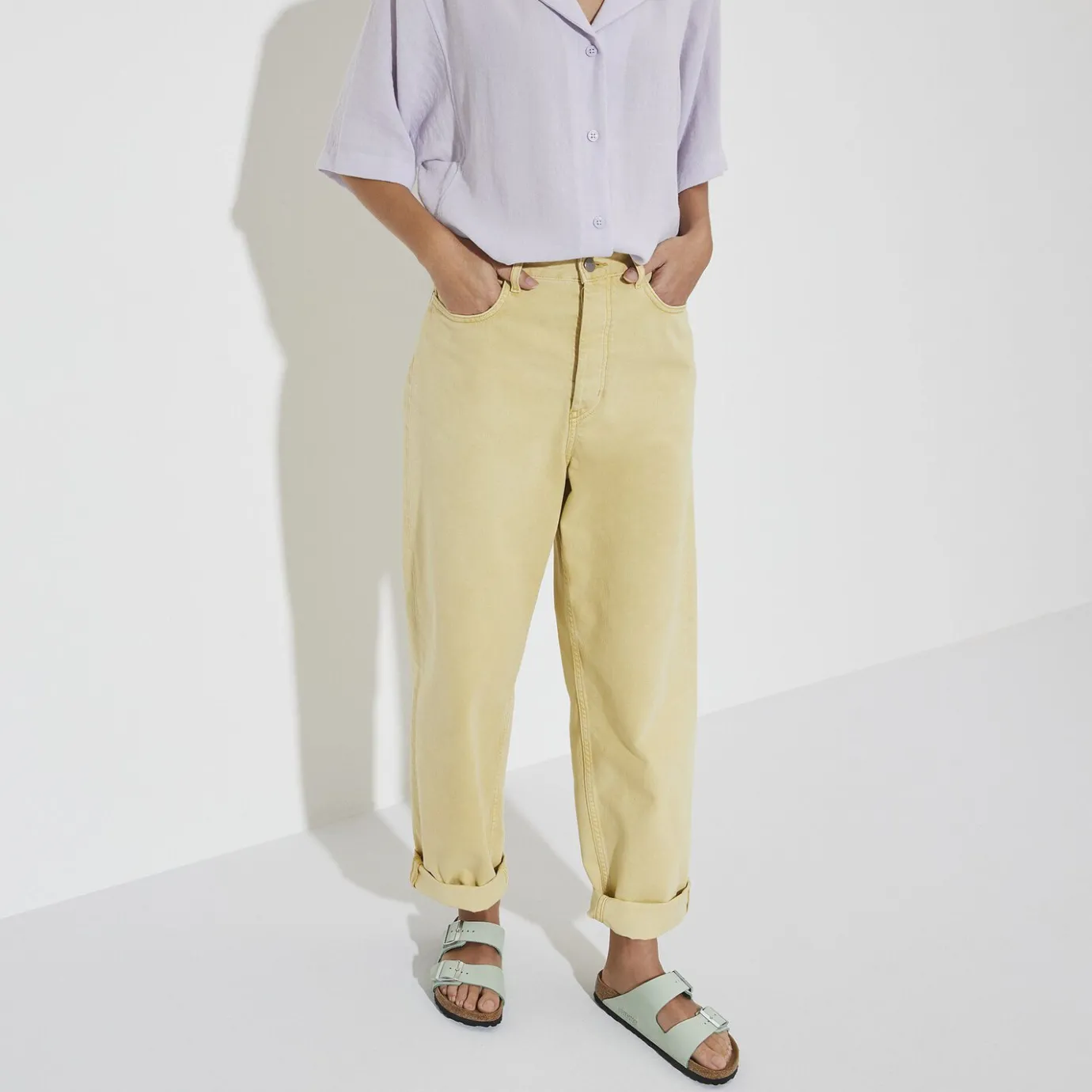 Birkenstock Two-Strap Sandals<Arizona Soft Footbed Matcha