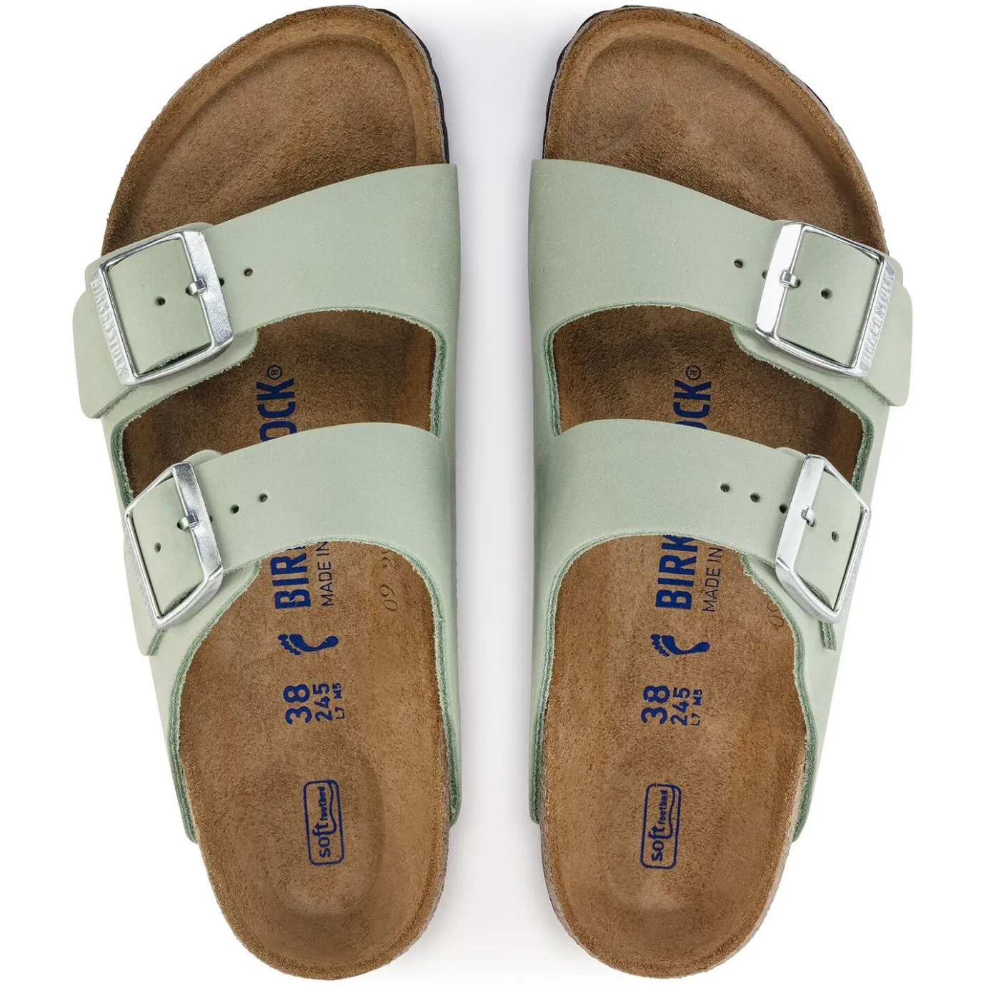 Birkenstock Two-Strap Sandals<Arizona Soft Footbed Matcha