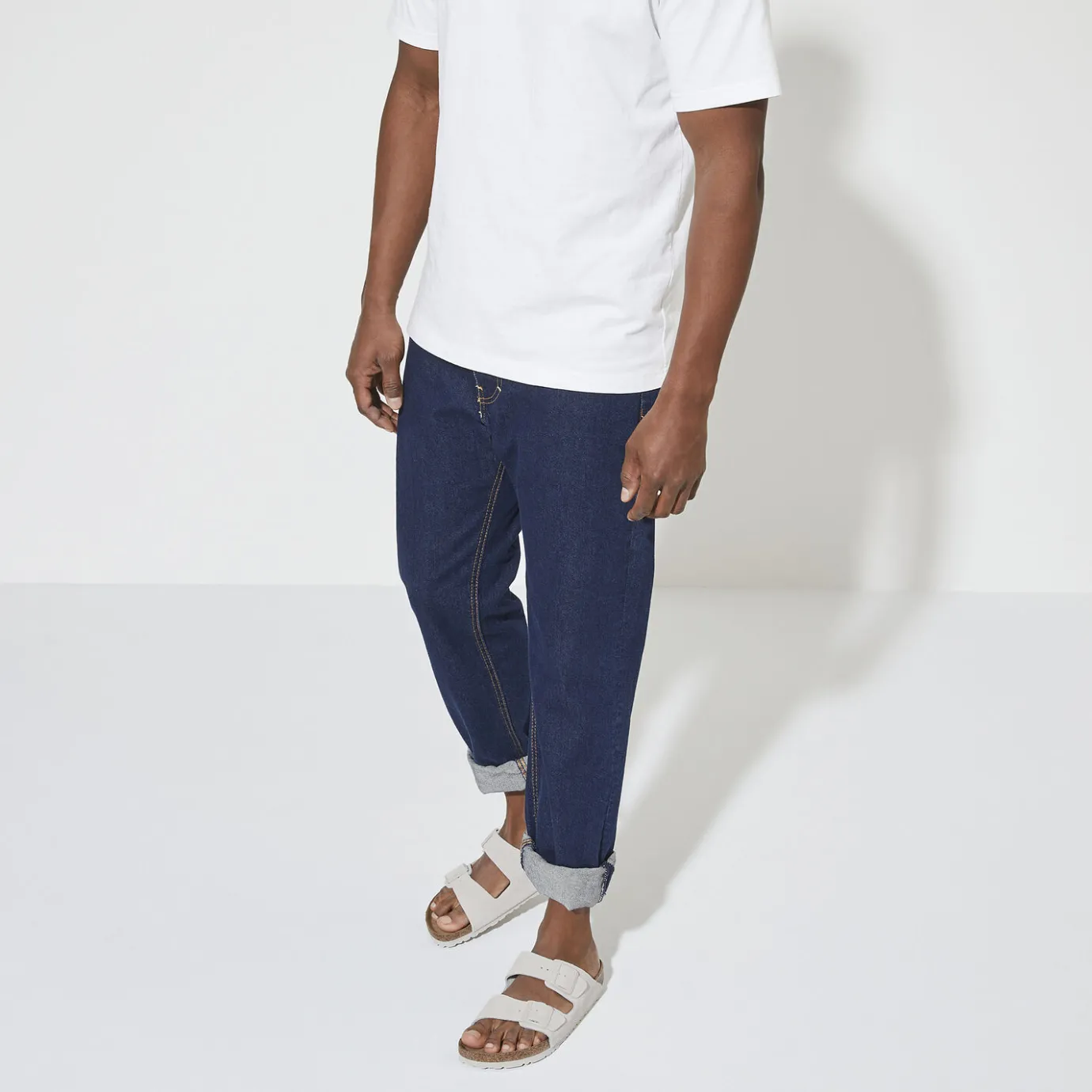 Birkenstock Two-Strap Sandals<Arizona Soft Footbed Antique White