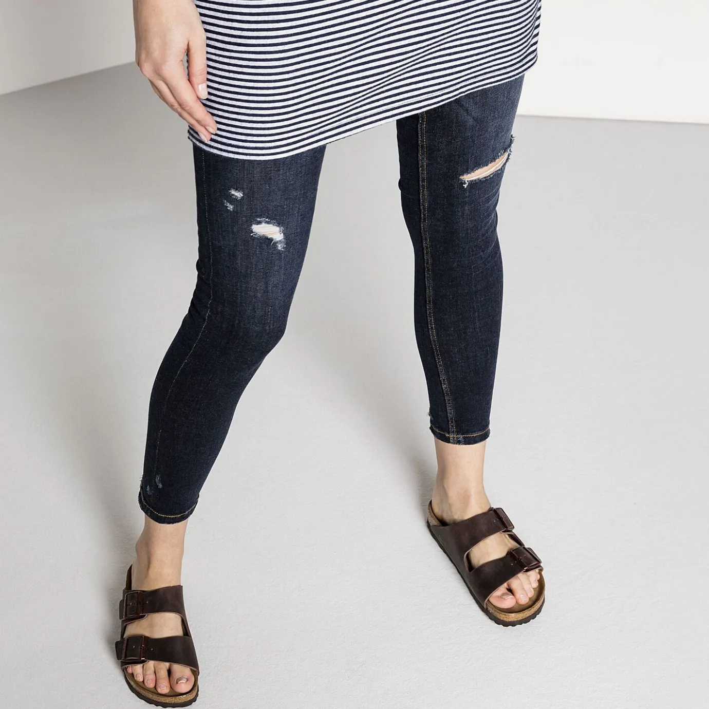 Birkenstock Two-Strap Sandals<Arizona Soft Footbed Habana