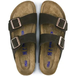 Birkenstock Two-Strap Sandals<Arizona Soft Footbed Mocha