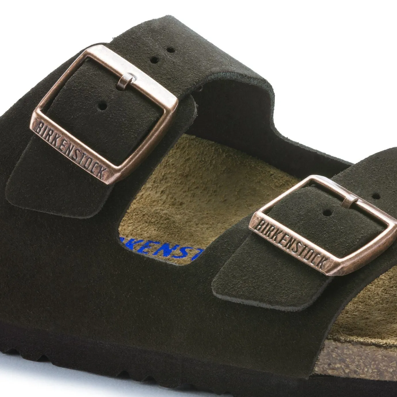 Birkenstock Two-Strap Sandals<Arizona Soft Footbed Mocha