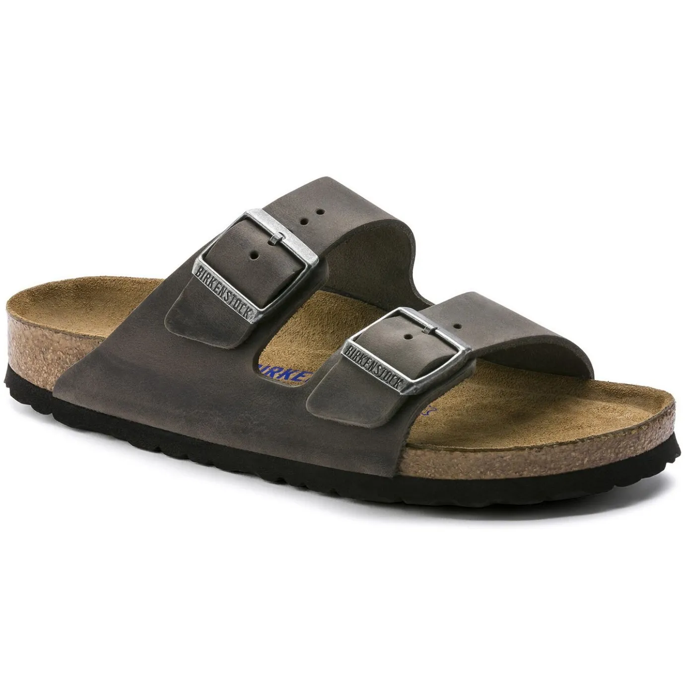 Birkenstock Two-Strap Sandals<Arizona Soft Footbed Iron