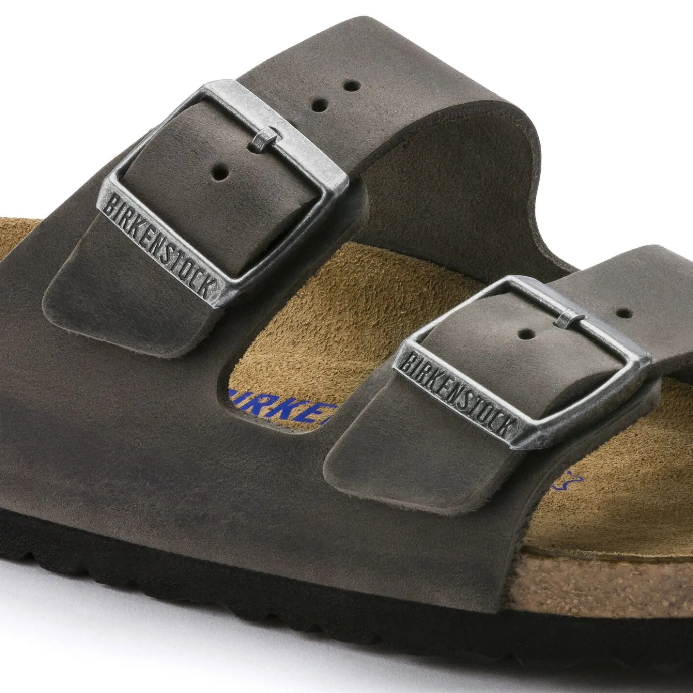 Birkenstock Two-Strap Sandals<Arizona Soft Footbed Iron