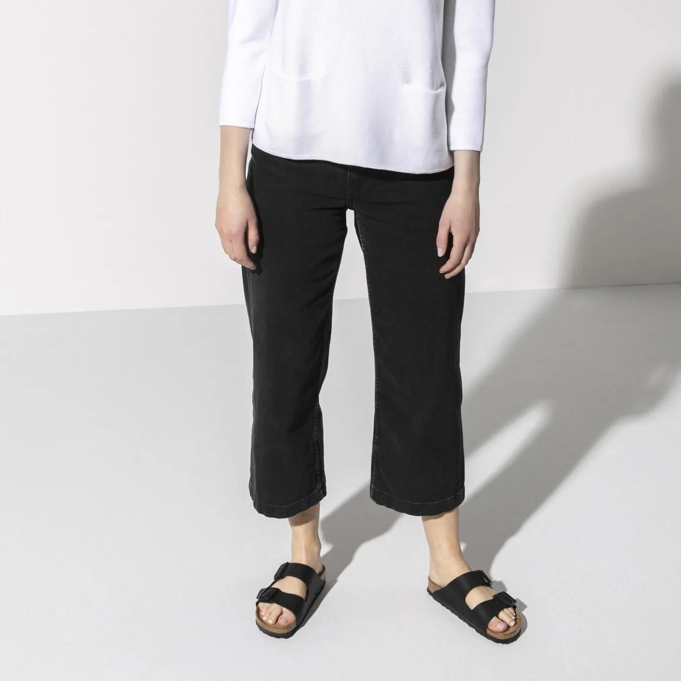 Birkenstock Two-Strap Sandals<Arizona Soft Footbed Black