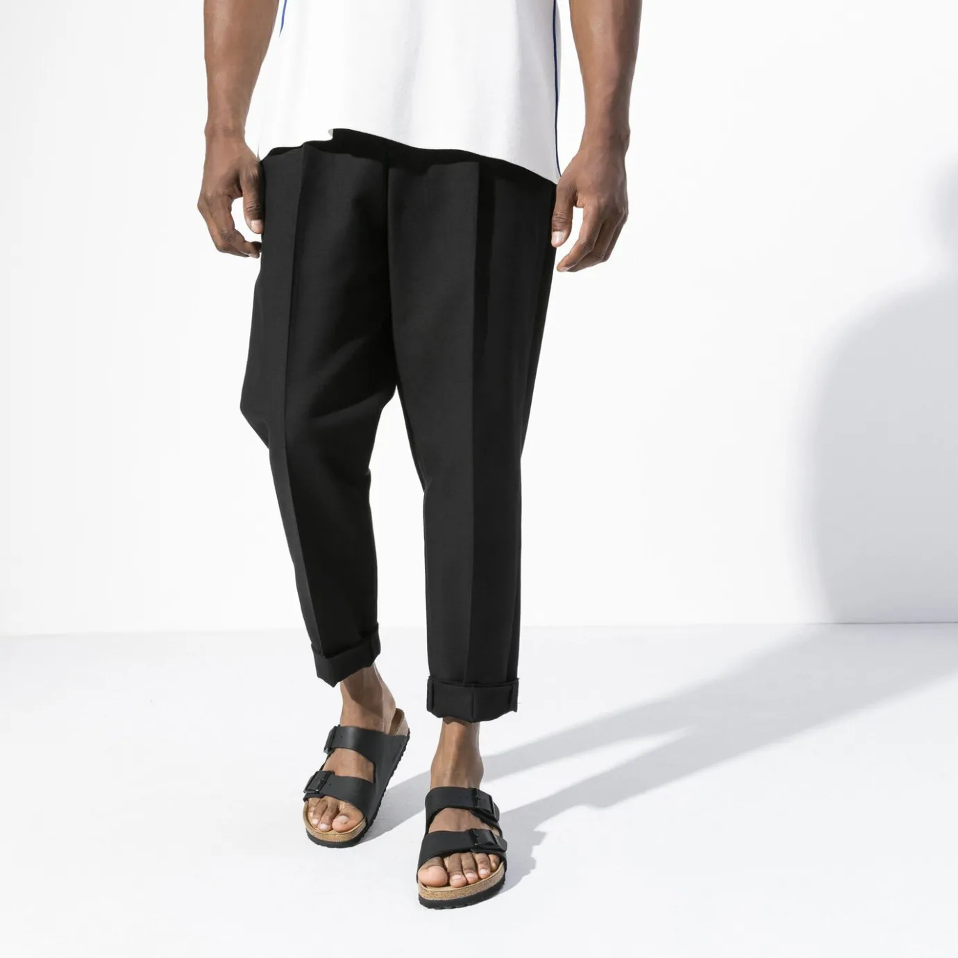 Birkenstock Two-Strap Sandals<Arizona Soft Footbed Black
