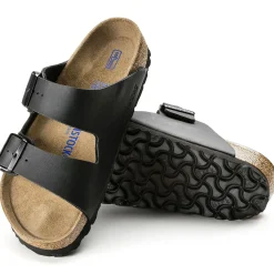 Birkenstock Two-Strap Sandals<Arizona Soft Footbed Black