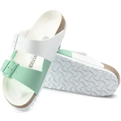 Birkenstock Two-Strap Sandals<Arizona Split White/Bold Jade
