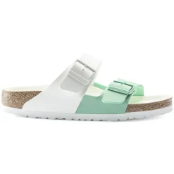 Birkenstock Two-Strap Sandals<Arizona Split White/Bold Jade