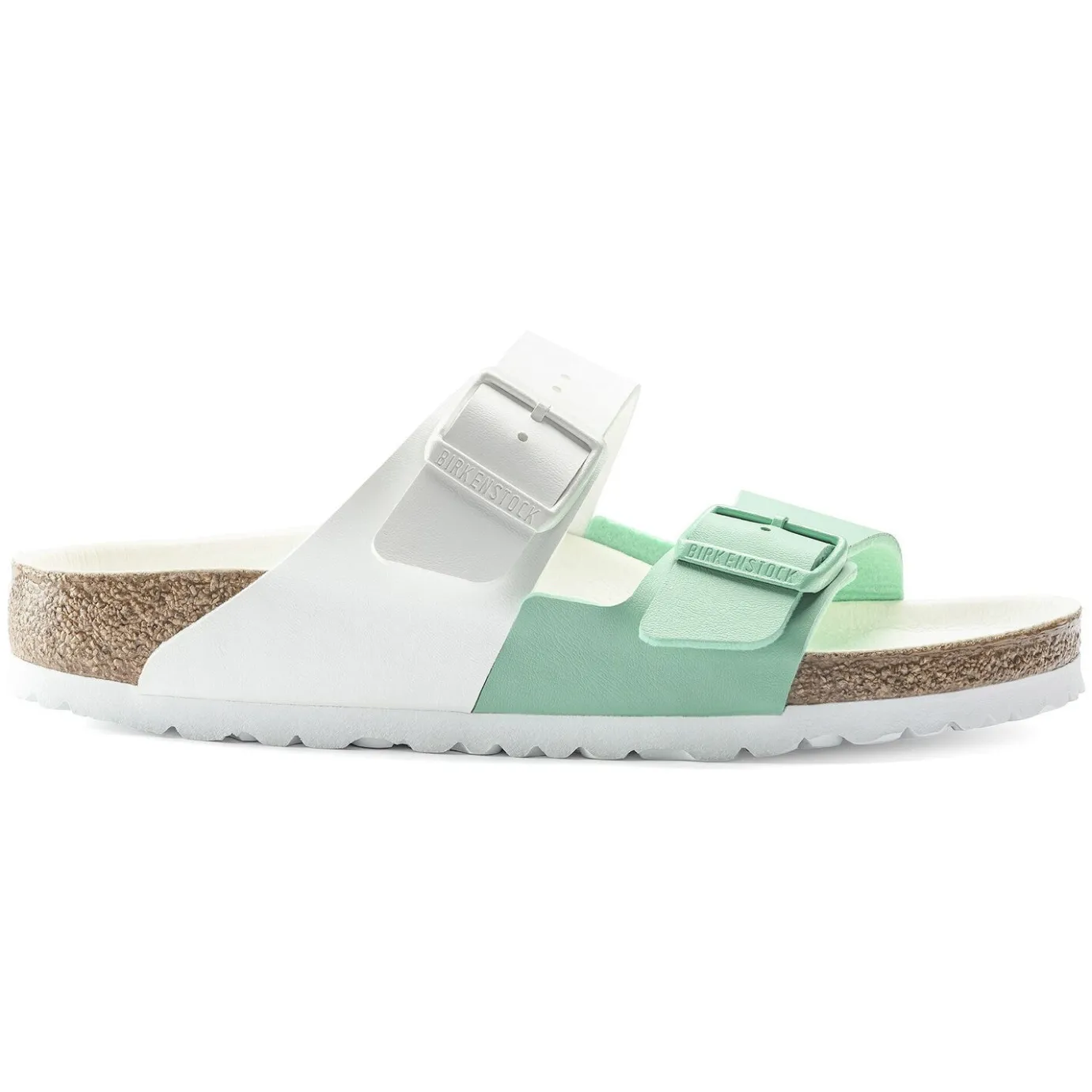Birkenstock Two-Strap Sandals<Arizona Split White/Bold Jade
