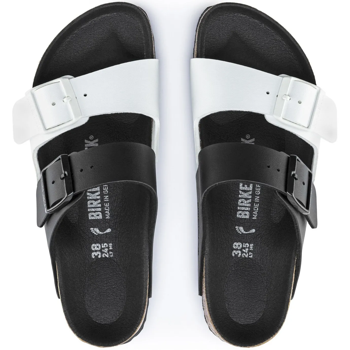 Birkenstock Two-Strap Sandals<Arizona Split Black/White