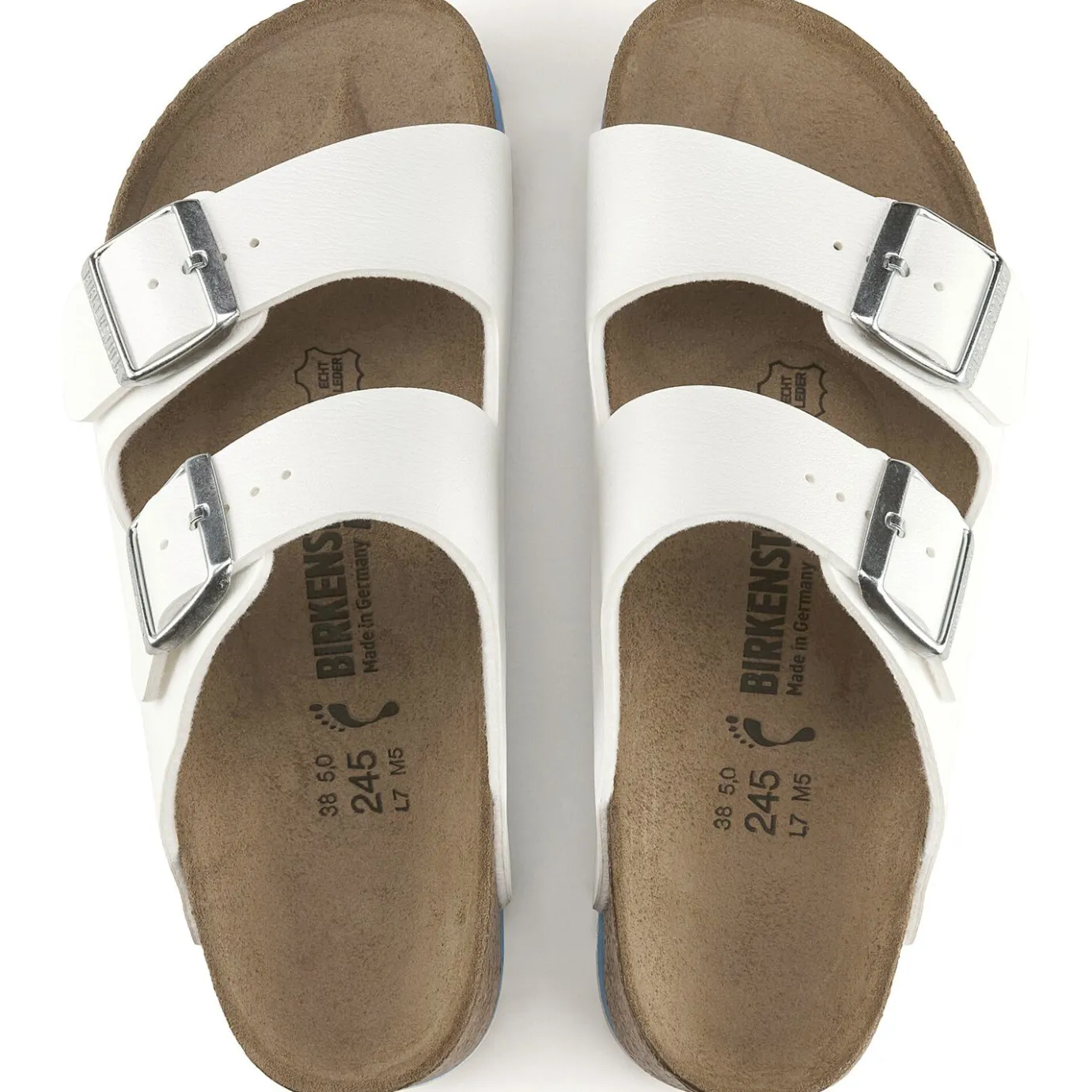 Birkenstock Two-Strap Sandals<Arizona Super Grip White