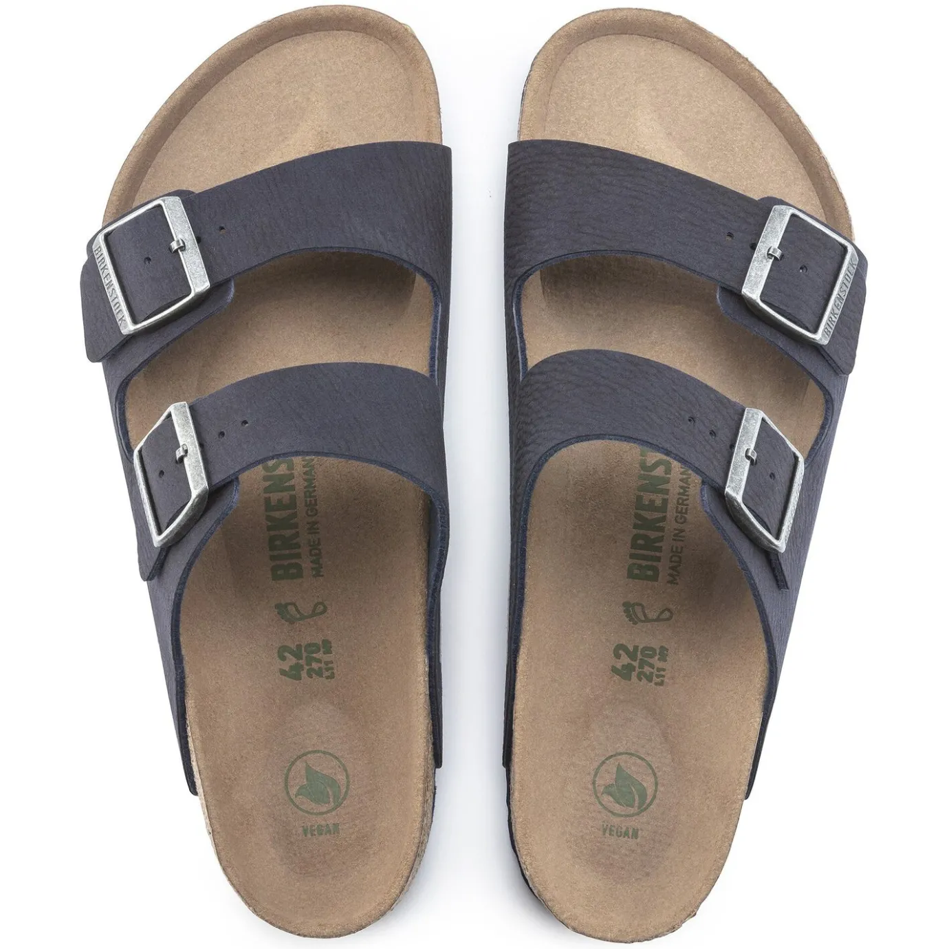 Birkenstock Two-Strap Sandals<Arizona Vegan Desert Dust Indigo Blue