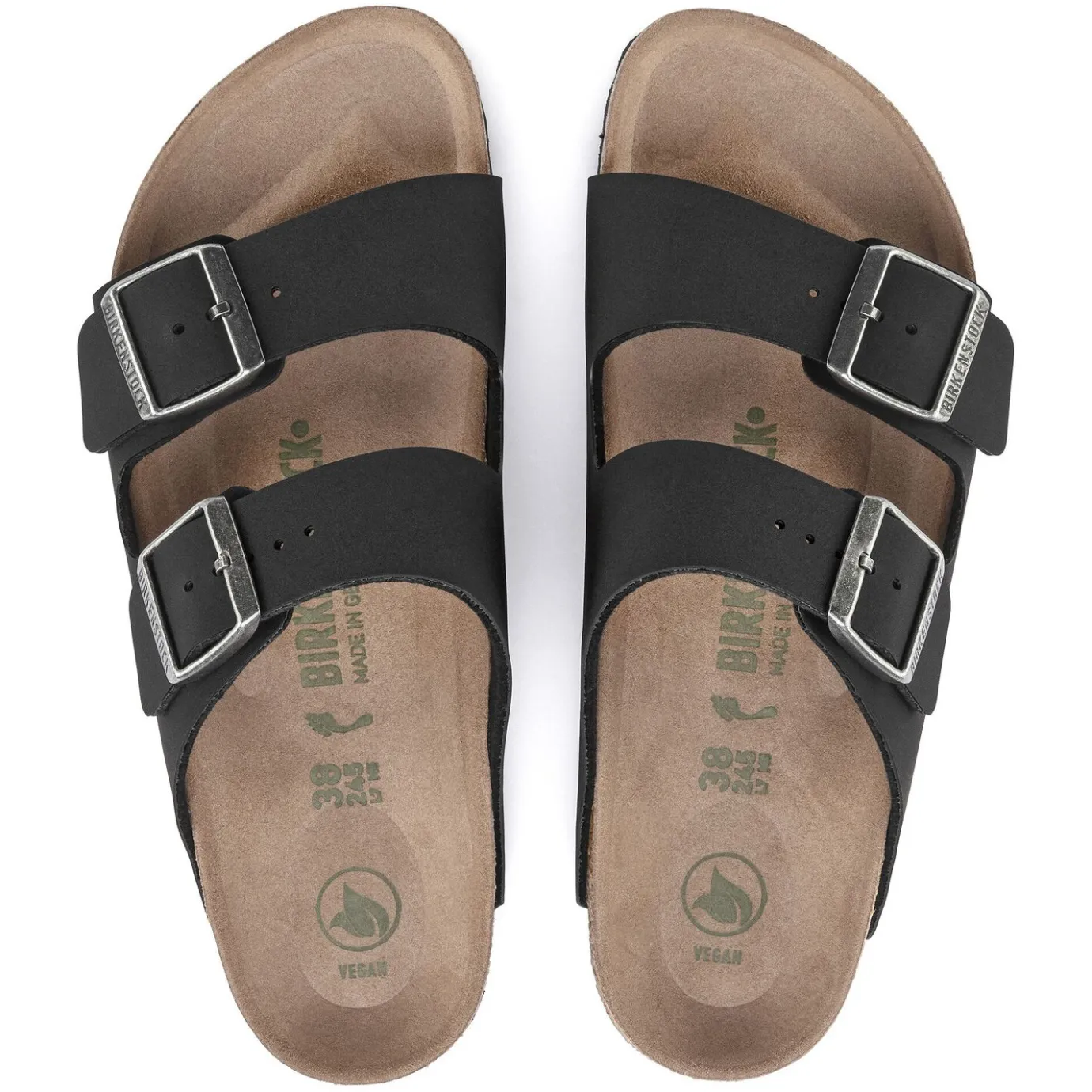 Birkenstock Two-Strap Sandals<Arizona Vegan Black