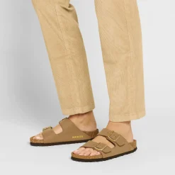 Birkenstock Two-Strap Sandals<Arizona Vegan Soft Birki Vegan Pecan