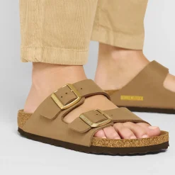 Birkenstock Two-Strap Sandals<Arizona Vegan Soft Birki Vegan Pecan