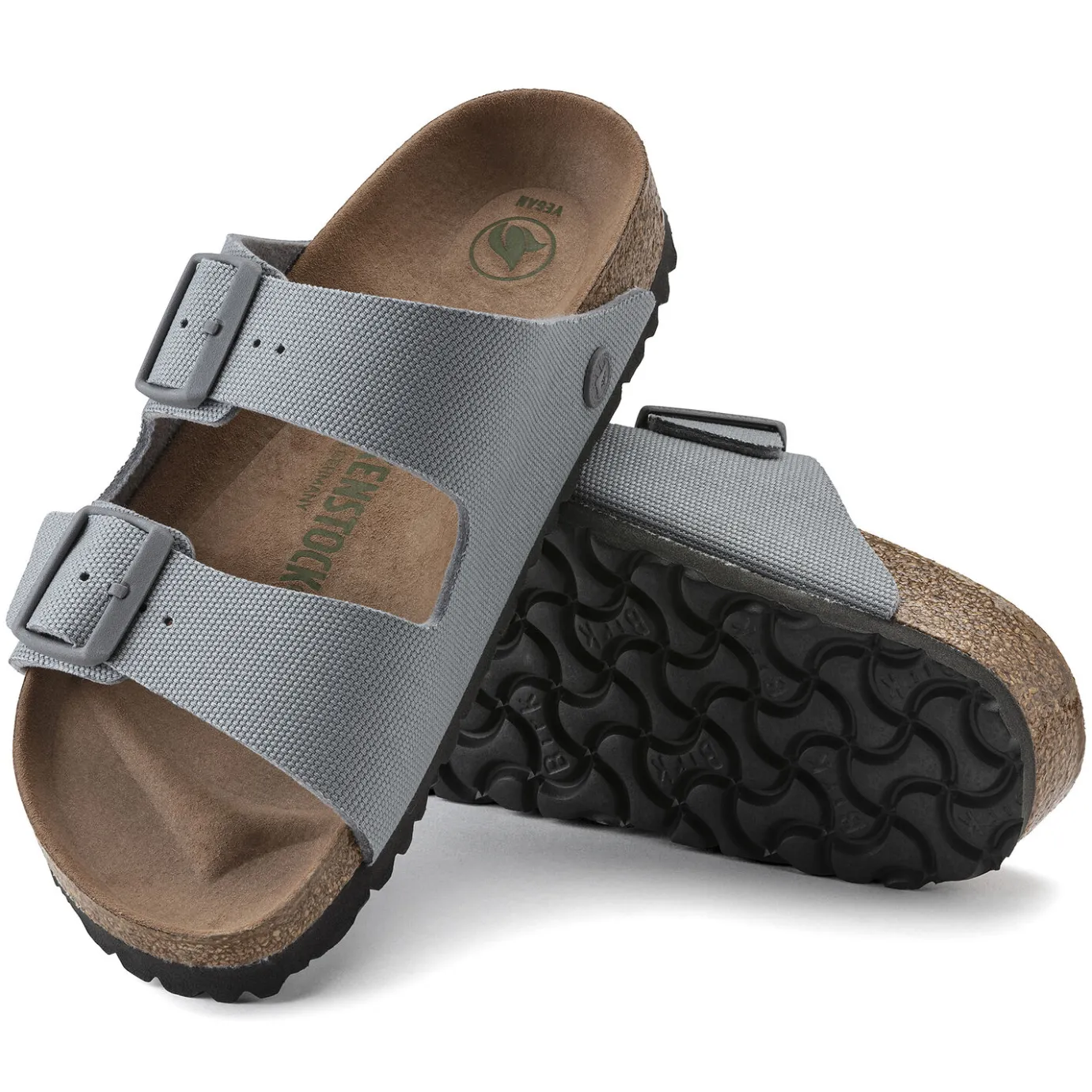 Birkenstock Two-Strap Sandals<Arizona Vegan Men Stone Coin