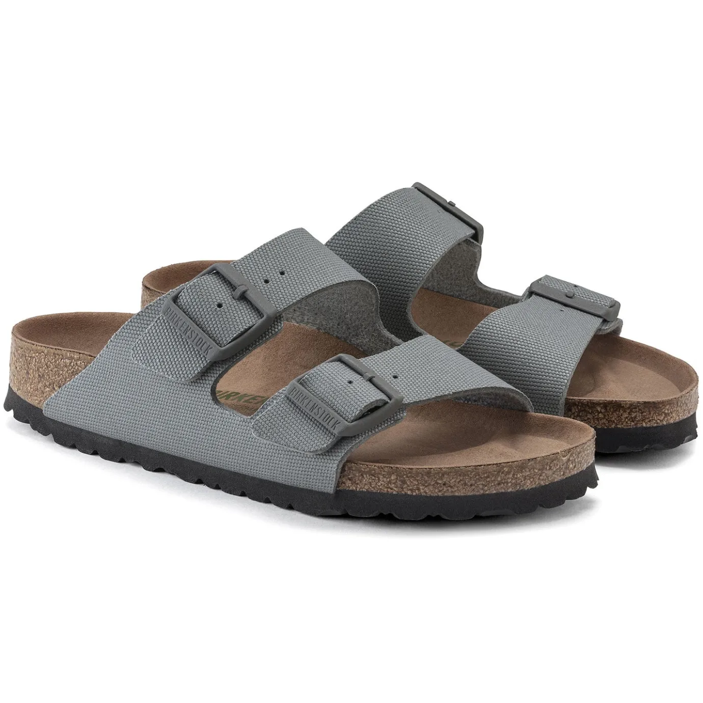 Birkenstock Two-Strap Sandals<Arizona Vegan Men Stone Coin