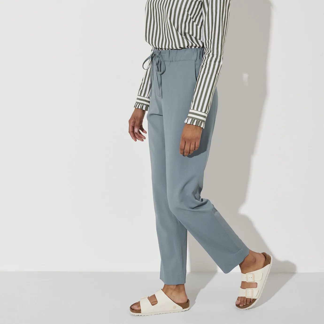 Birkenstock Two-Strap Sandals<Arizona Vegan Women Eggshell