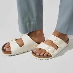 Birkenstock Two-Strap Sandals<Arizona Vegan Women Eggshell