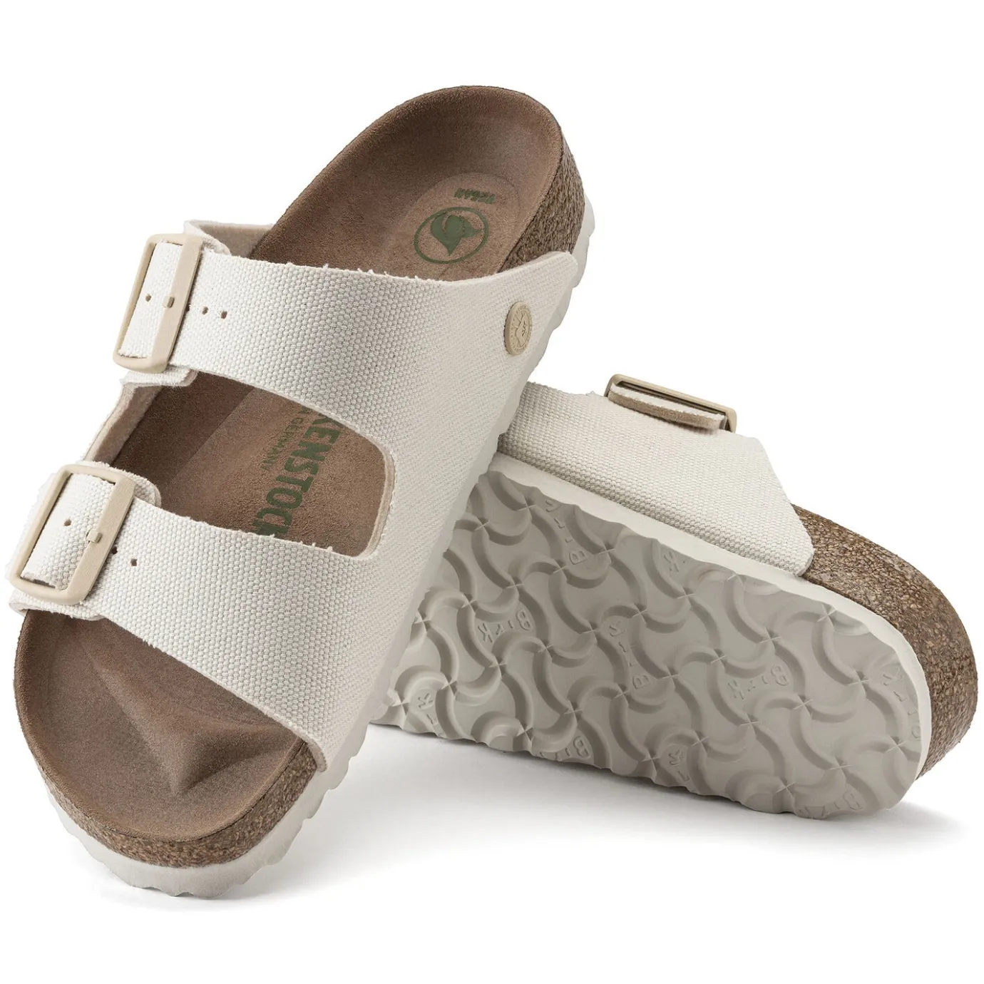 Birkenstock Two-Strap Sandals<Arizona Vegan Women Eggshell