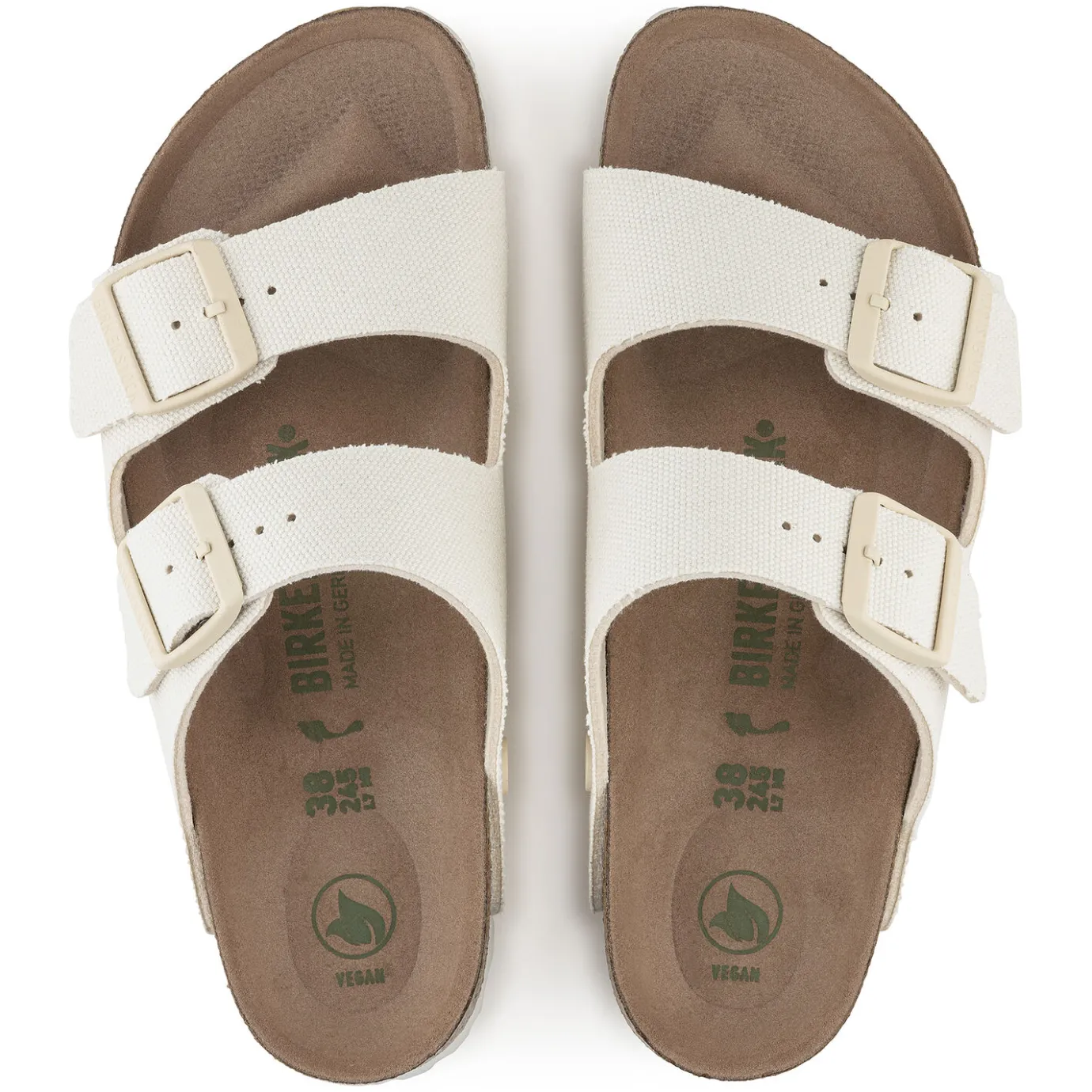 Birkenstock Two-Strap Sandals<Arizona Vegan Women Eggshell