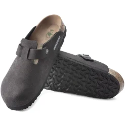 Birkenstock Clogs<Boston Desert Dust Black