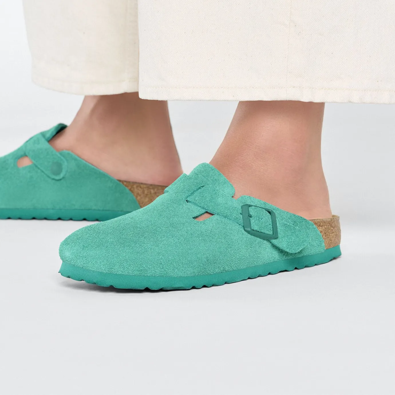 Birkenstock Clogs<Boston Digital Green