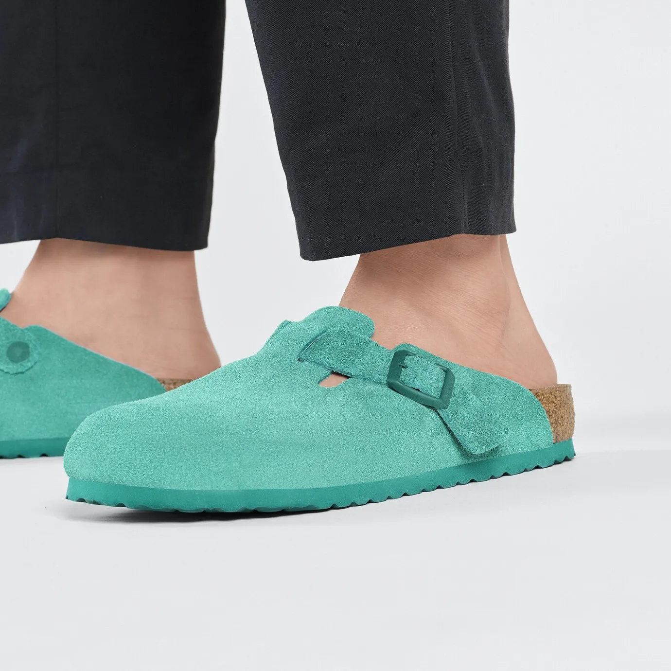 Birkenstock Clogs<Boston Digital Green