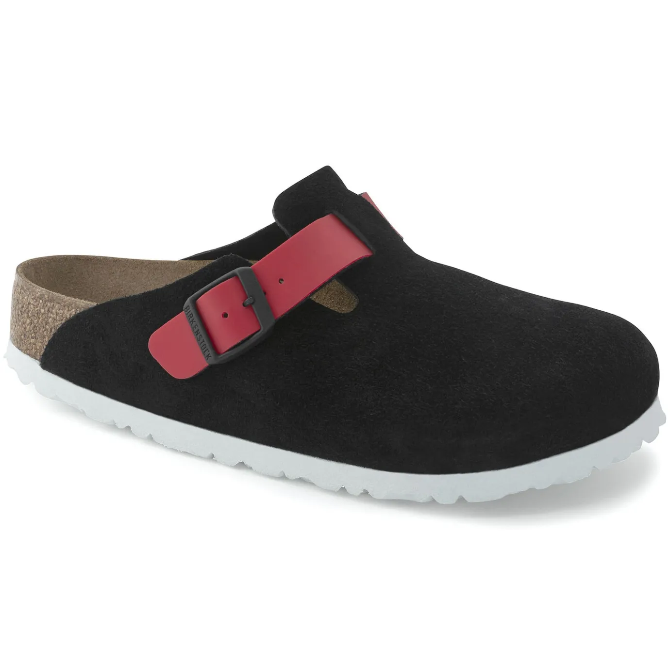 Birkenstock Clogs<Boston Black / Active Red